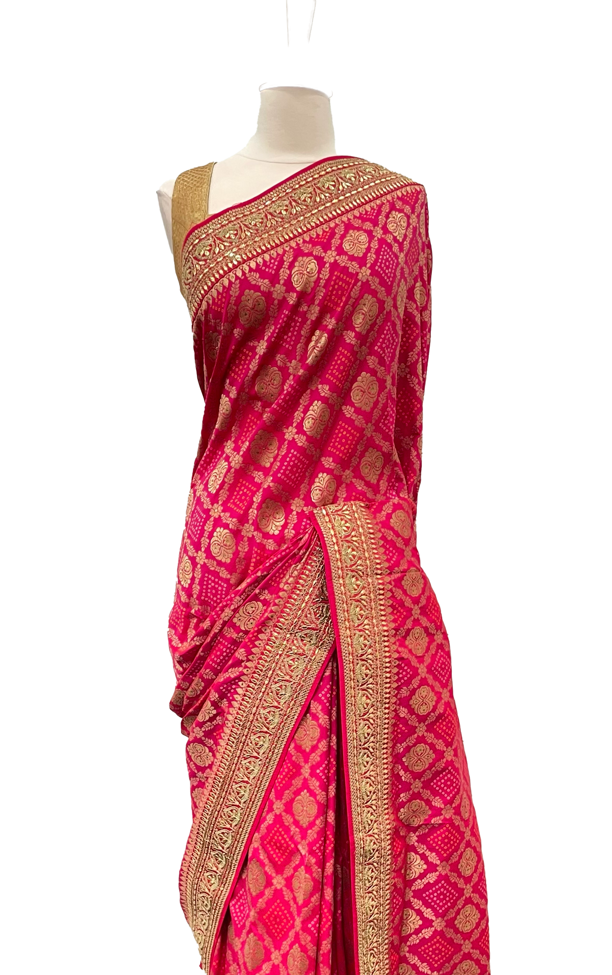 Pink Banarsi Silk Saree