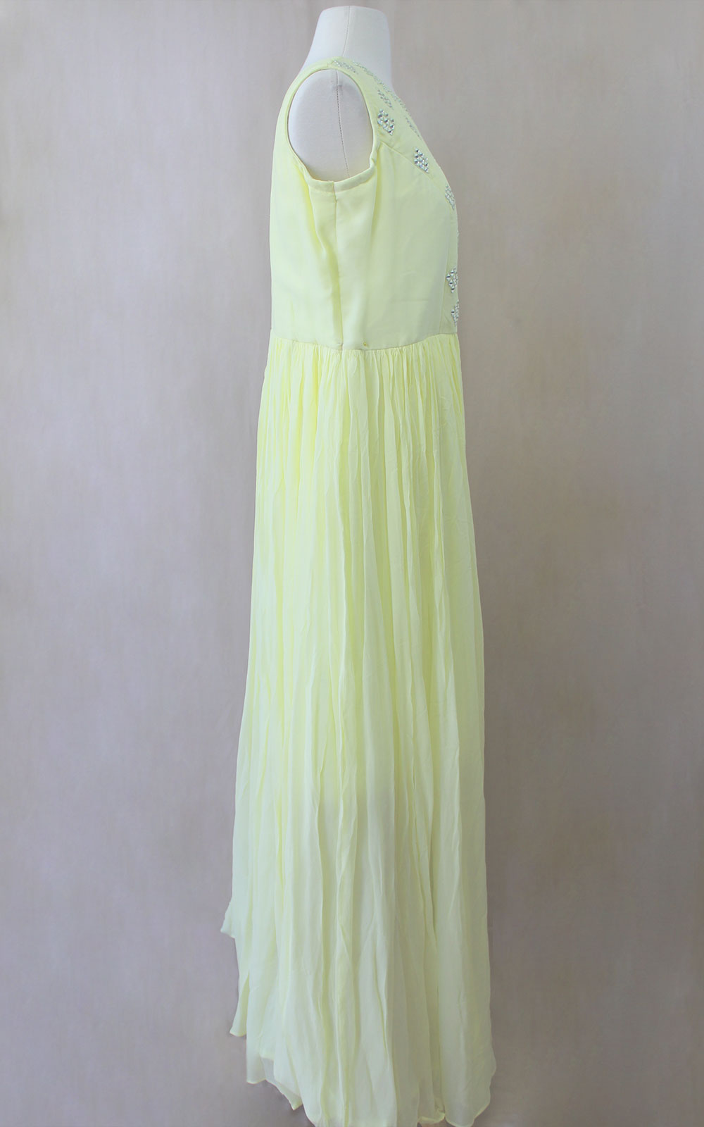 Yellow and Green Thread Gown