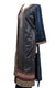 Deep Blue Sequins Pant Suit with Multi-Threaded Dupatta