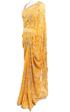 Load image into Gallery viewer, Mustard Yellow Gotta Patti Saree
