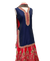 Navy Blue & Red Punjabi Suit