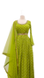 Green Georgette Anarkali Suit with Belt