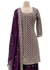 Long Sleeve Purple Gharara with Mirror Work Top