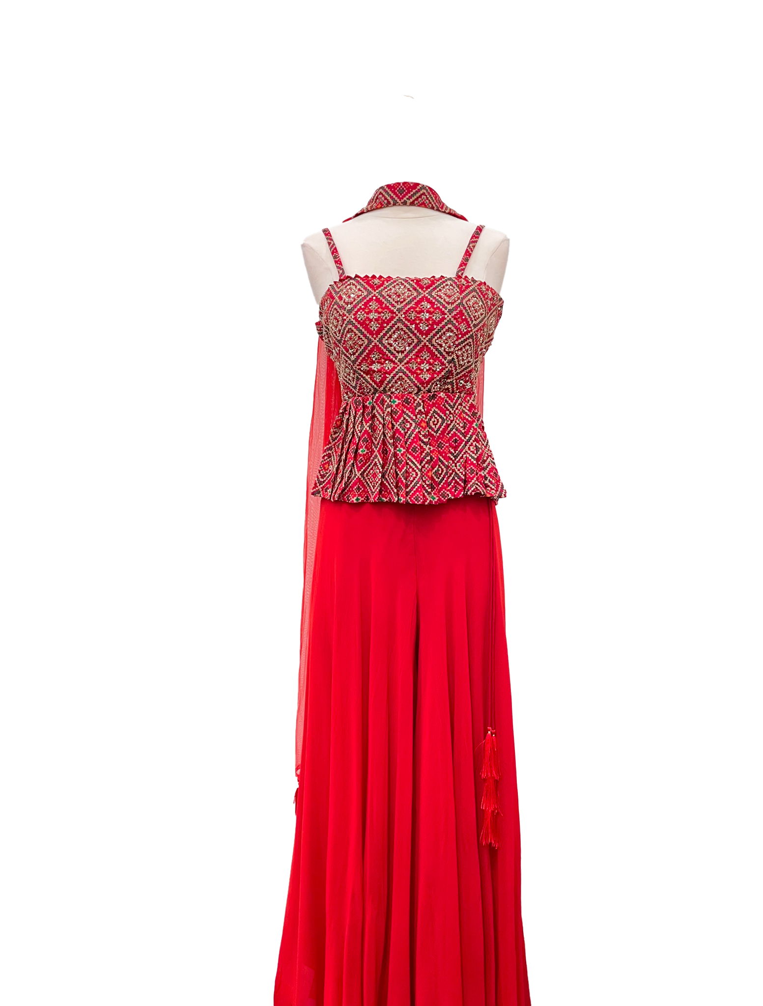 Red best sale colour sharara