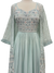 Pale Blue Georgette Gown with Long Sleeve Jacket