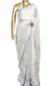 Grey Saree with Pearl and Thread Border