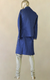 Blue Jacquard Thread Vest and Kurta Pajama