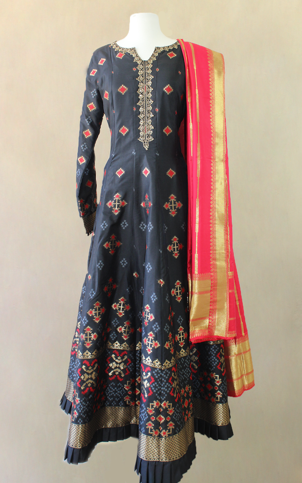 Brocade Anarkali with Banarsi Dupatta Frontier Heritage