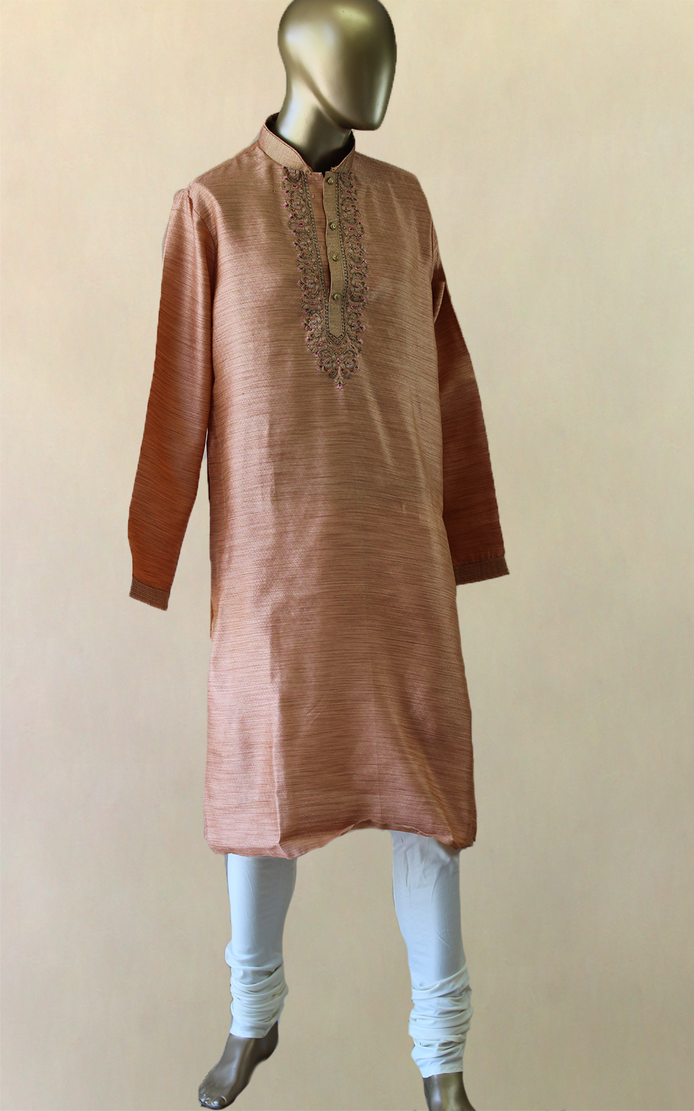 Peach colour kurta discount pajama